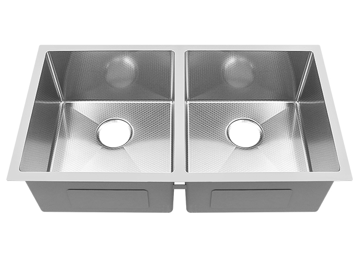 Handmade Undermount Kitchen Sink with Honeycomb Finish, RD-3218