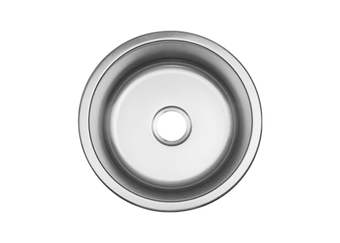 Silver Round Nano Undermount Single-bowl Bar Kitchen Sink, SS-460-S