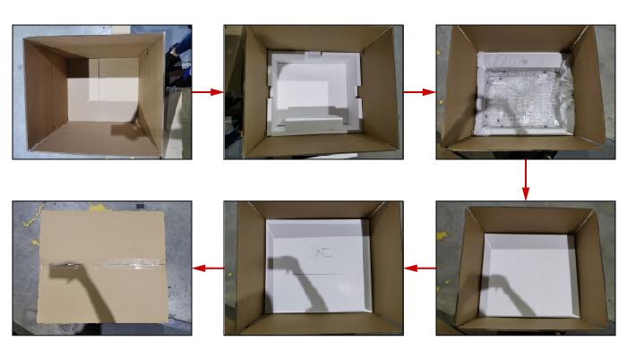 topmount stainless steel sink packaing