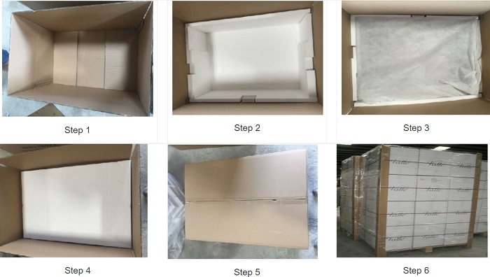 packing of apron front sinks