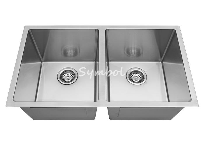 31 Inch Pallet Nested Undermount Double Bowl Kitchen Sink, RD-3118P