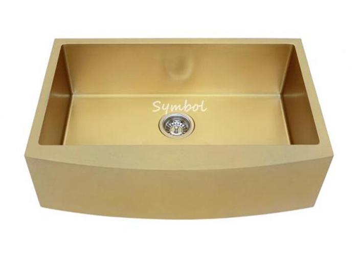Gold Apron-front Nano Titanium Plating Sink, AS-R3020-G