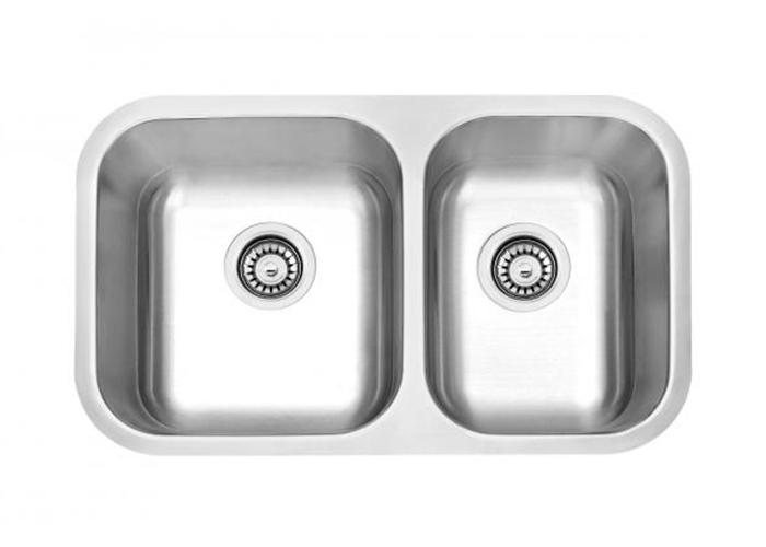 27 Inch Undermount Double Bowls Stainless Steel Sinks, SS-2717L