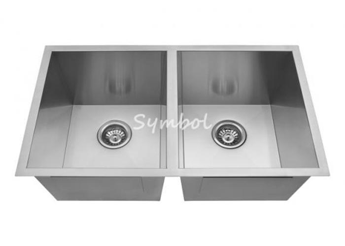 31 Inch Pallet Nested Double-bowl Zero Radius Handmade Sink, ZD-3118P