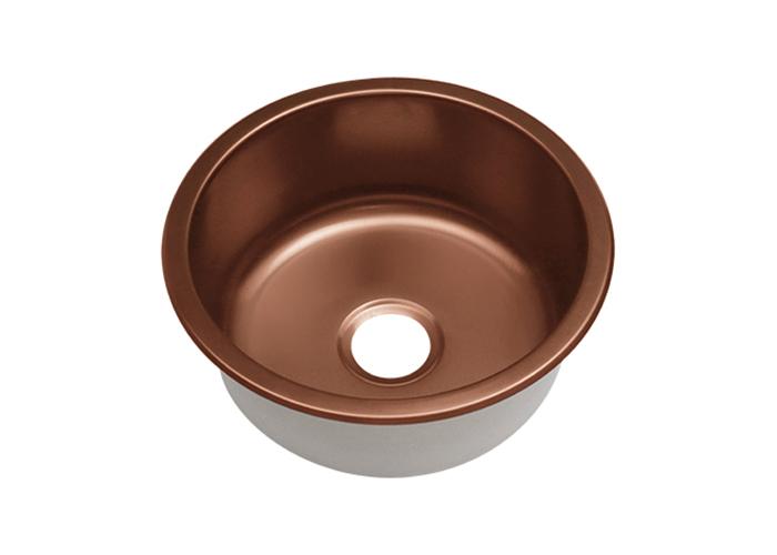 Round Rose Gold Nano Stainless Steel Bar Sink for Kitchen, SS-460-R