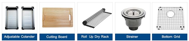 Available Accessories for Workstation Sink