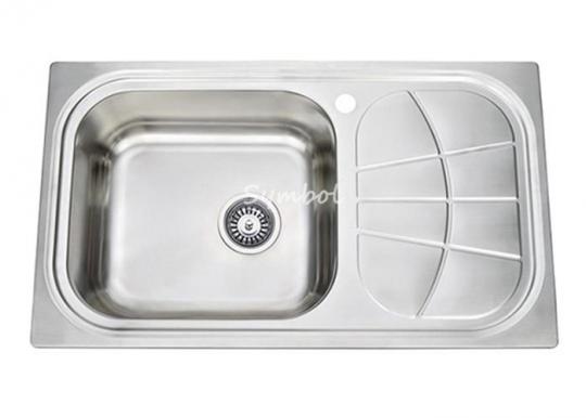 Stainless Steel Commercial Kitchen Sinks With Drainboard, SS-T8650AL