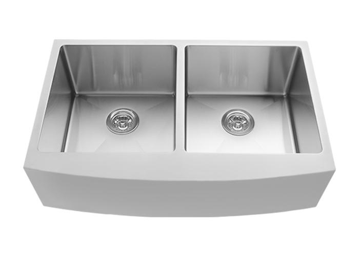 33 Inch Farmhouse Double-bowl Apron-front Sink, AD-R3320