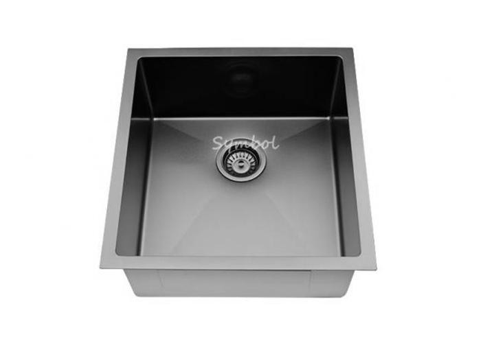 Black Nano Undermount Handmade Kitchen Bar Sink, RS-1920-B
