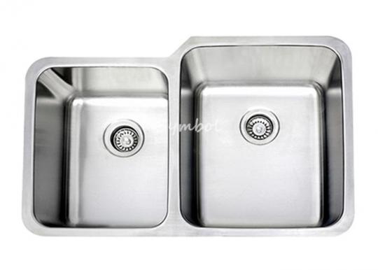 Double Bowl Stainless Steel Sink-SS-3221CR
