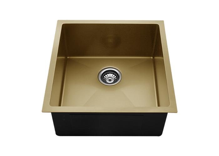 Gold Nano Handmade Small Radius Kitchen Sink, RS-1920-G