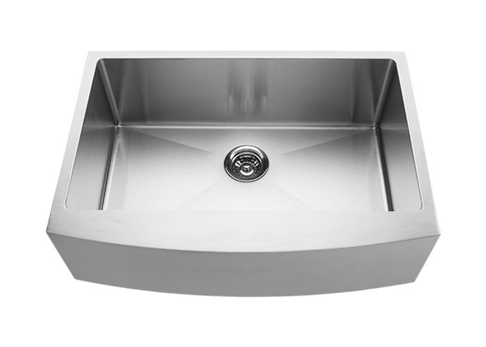 30 Inch Apron-front Farmhouse Stainless Steel Sink, AS-R3020