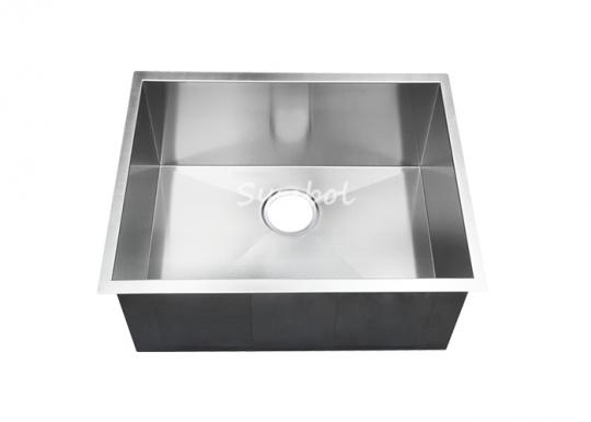 23 Inch Square Undermount Single Bowl Stainless Steel Sinks, ZS-2318